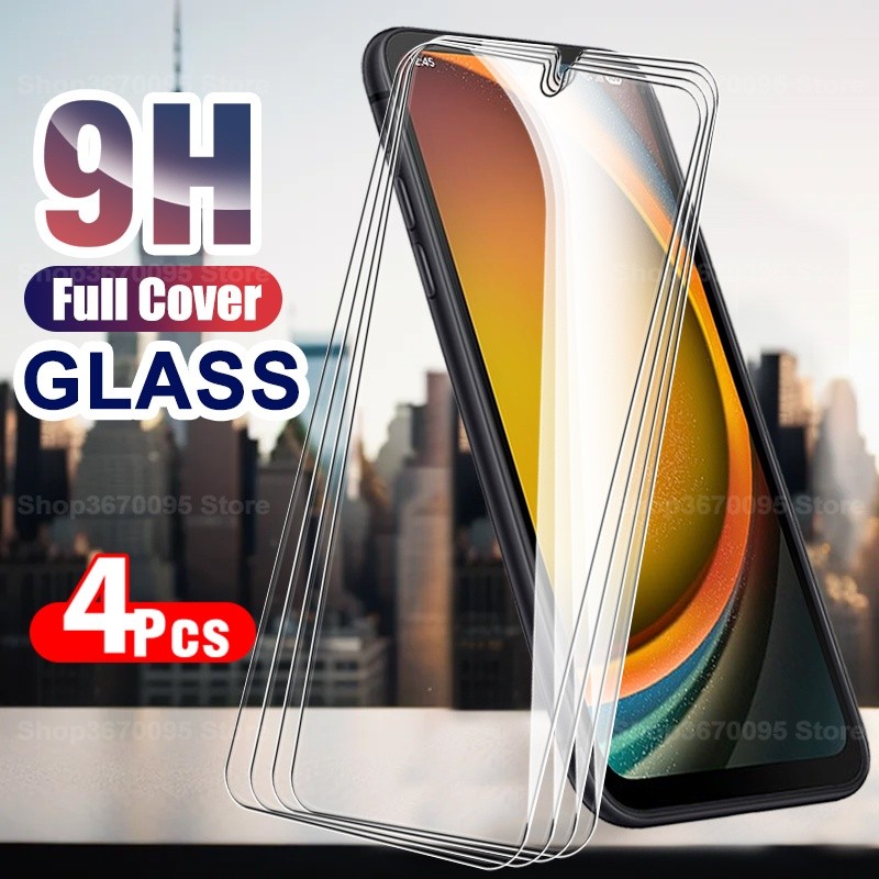 4 ชิ้นสําหรับ Samsung XCover7 Pro โทรศัพท์กระจกนิรภัย XCover7 Xcover5 Xcover6 Pro ป้องกันหน้าจอฟิล์ม