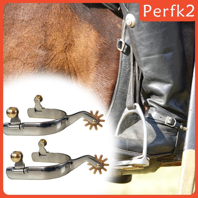 [Perfk2] Horse Spurs Brass Western Cowboy Spurs for Men Women Equen Competitions