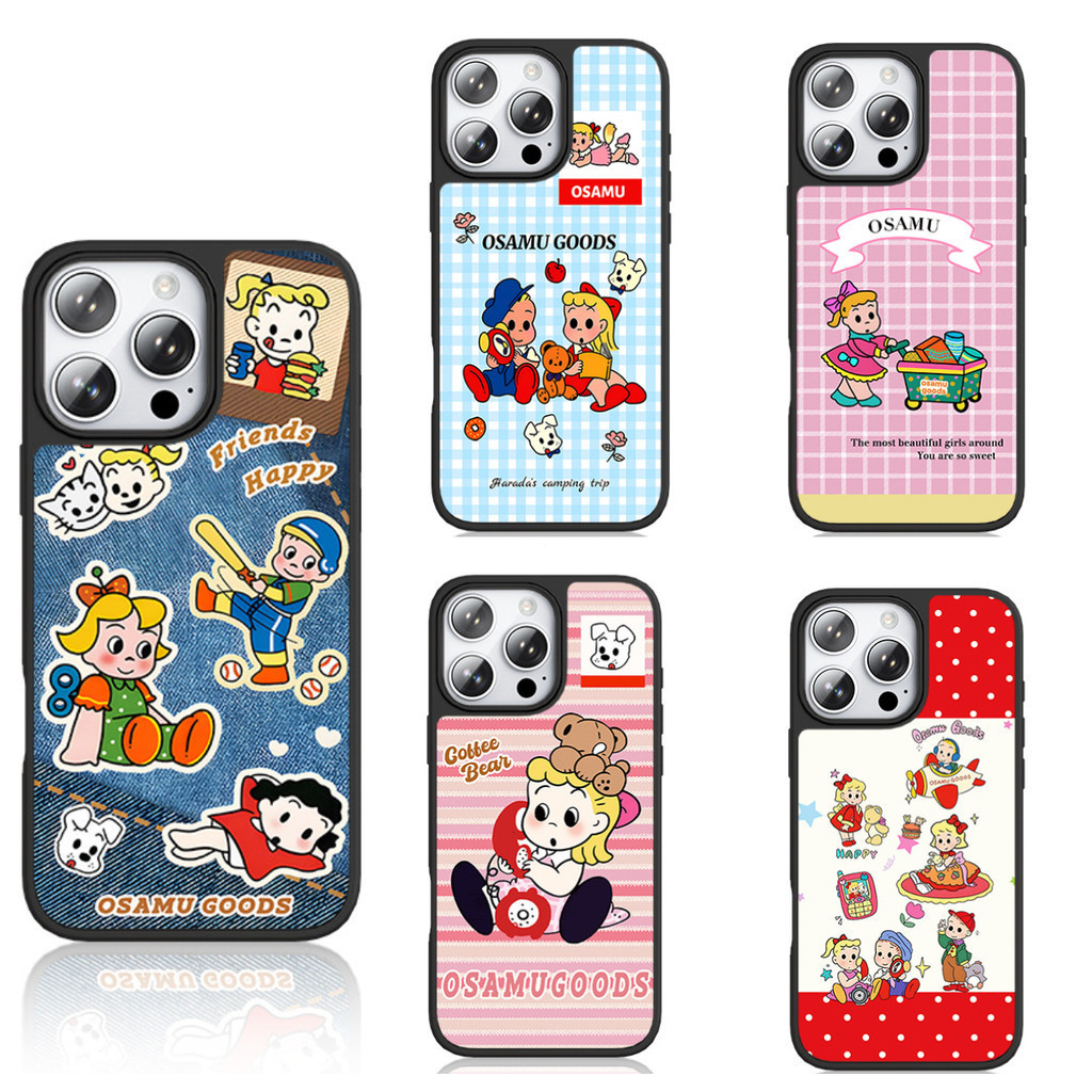 Original OSAMU GOODSGilded Magnetic เคสโทรศัพท์สําหรับ iphone17promax pro air 16 15 14 13 Anti Drop Casing