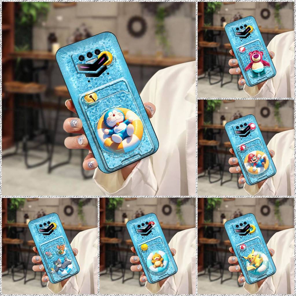 Doogee Doogee S89 Pro เคสโทรศัพท์สระว่ายน้ําการ์ตูน Photo Card Holder เปลี่ยนดิจิตอล Creative Card S