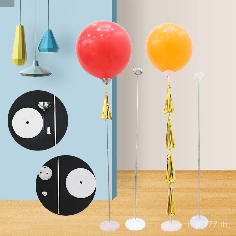 ฉาก Helium คอลัมน์สนับสนุนวงเล็บบอลลูนตกแต่งอัพเกรดห้างสรรพสินค้า Air Layout ผู้ถือที่ว่างเปล่าบอลลู