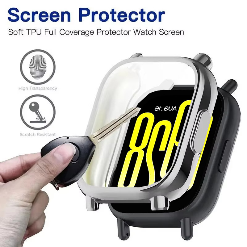 เคส TPU for Smart Watch Xiaomi Redmi Watch 5 Active/Redmi Watch 5 Lite ฟิล์มกันรอยหน้าจอนุ่ม for Redmi Watch 5 Lite ราคา ถูกที่สุด โปรบีเคเค แกลเลอรีภาพที่ 3