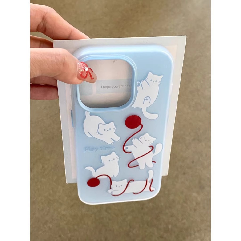 แมวขนสัตว์เหมาะสําหรับ Phone16promax Apple 14pro จะไม่ชนเคสโทรศัพท์ 15 สไตล์ใหม่ 2 in 1 2025.10.27