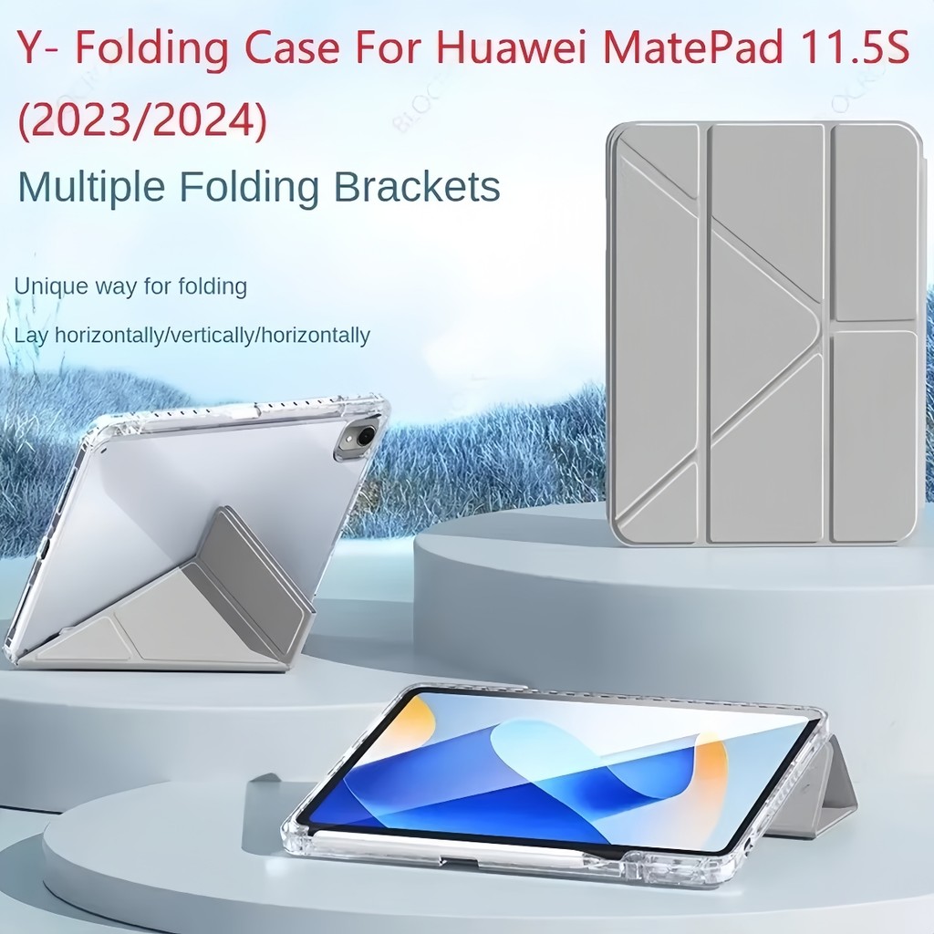 เคสกันกระแทก For Huawei MatePad 11/MatePad 11.5 S MatePad SE 11/Pro11 มีช่องใส่ปากกา Y-shaped case