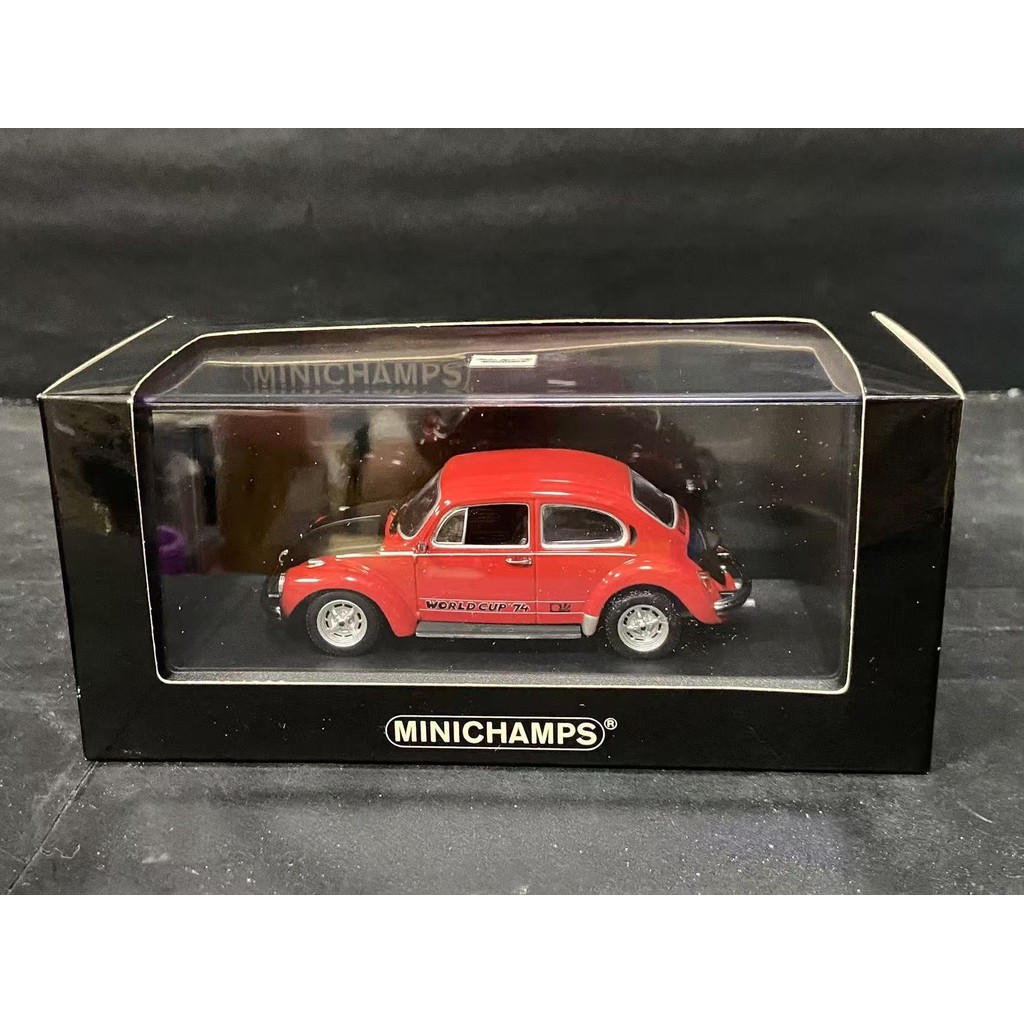 Mini Cut 1/43 Volkswagen Beetle VW 1303 สีแดงสีดํารถรุ่น As Seen ในภาพ
