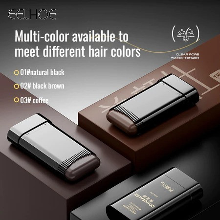 รับประกันต้นฉบับHair Color Stick Root Touch Up คอนซีลเลอร์สําหรับผมสีขาวย้อมผมทันทีธรรมชาติสีชั่วคราว Stick - รูปที่ 6