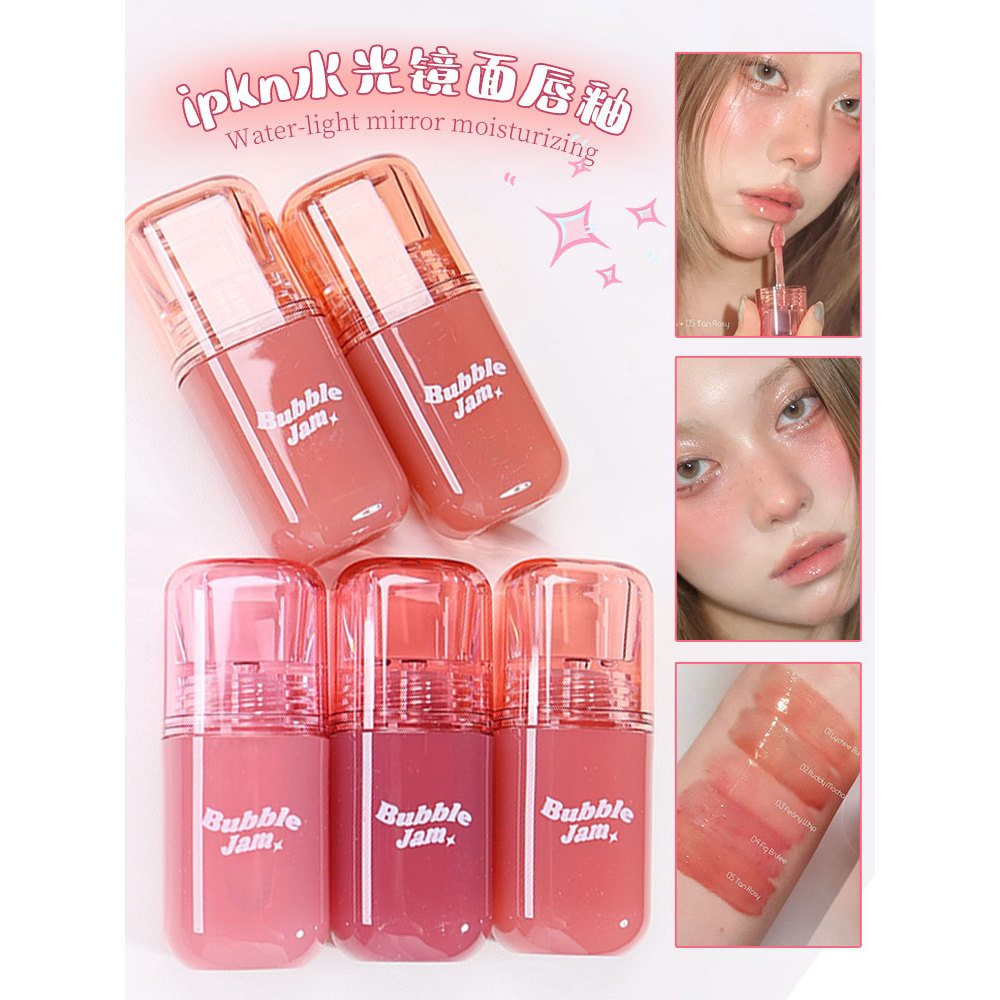 ลิปทินท์ ลิปกลอส Pure Light~เกาหลี ipkn Bloggers พัฒนาแยมฟอง Water Gloss Mirror Bubble Jelly Lip Glo