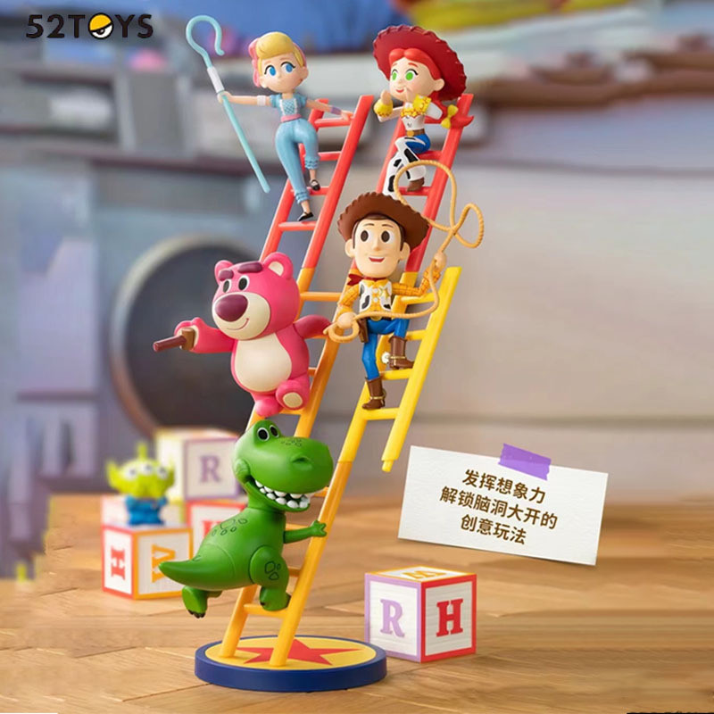 52toys Toy Story Big Climbing Ladder Mystery Box บันไดปีนเขาของขวัญวันเกิดตกแต่งน่ารักอะนิเมะรูปสําน