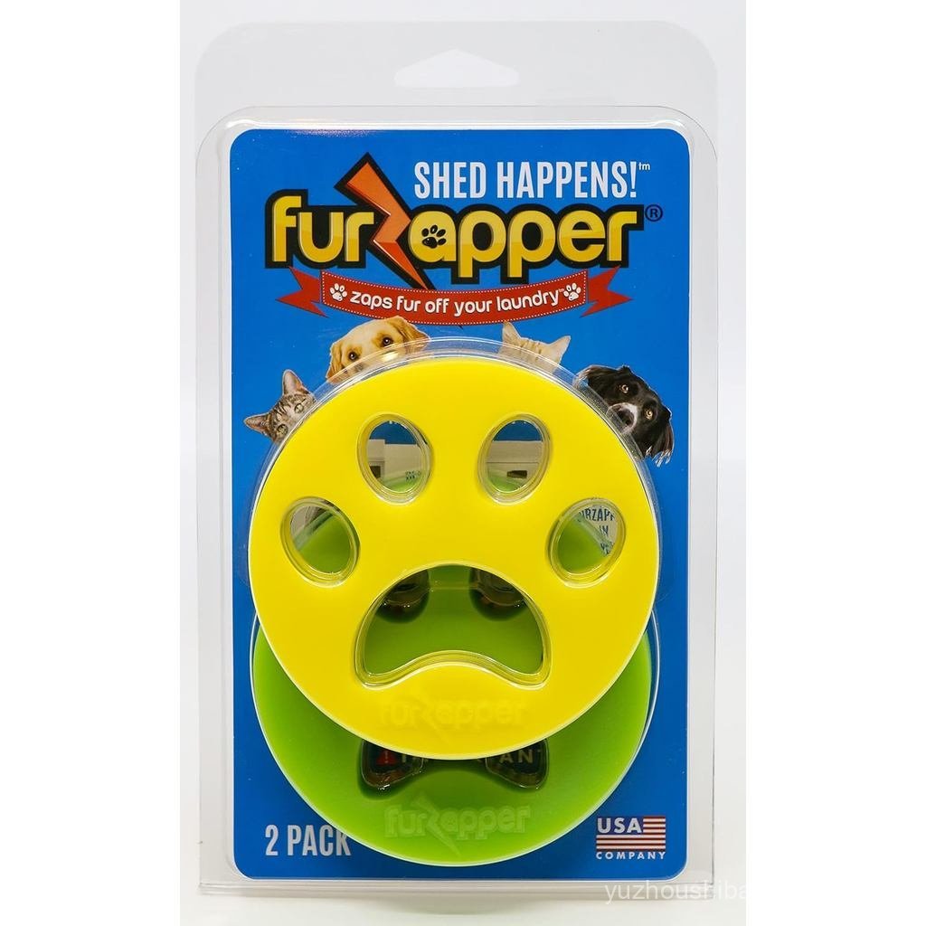 FurZapper Pet Hair Remover for Laundry, 2 Pack - Reusable Dog & Cat Hair Remover Tool As Seen on Sha