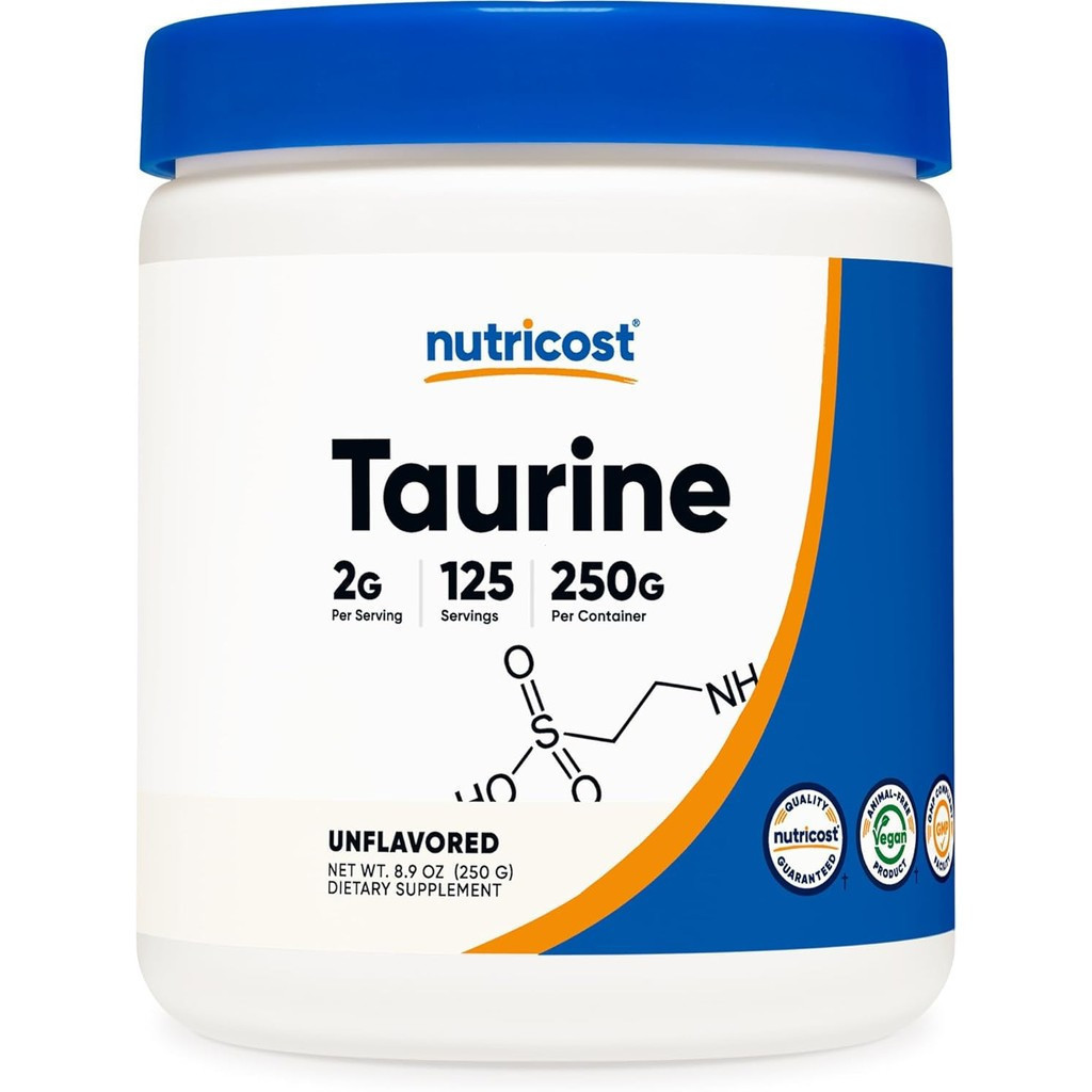 Nutricot Taurine Powder 250 กรัม - 125 เสิร์ฟ, 2000 มก. ต่อเสิร์ฟ