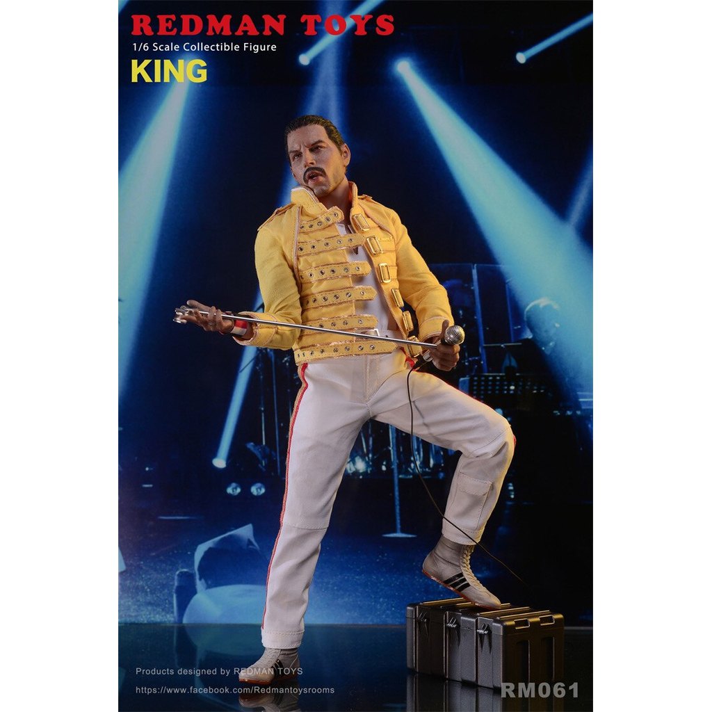[พรีเมี่ยม] พร้อมสต็อก REDMAN TOYS RM061 1/6 Queen Rock Band Freddy Mowcrui Action Figure