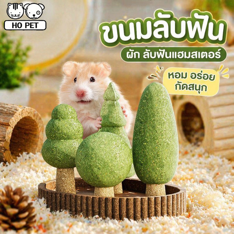 ขนมลับฟัน แท่งขัดฟันสัตว์ฟันแทะ ของเล่นเคี้ยว แฮมสเตอร์ กระต่าย ชินชิล่า หนูตะเภา