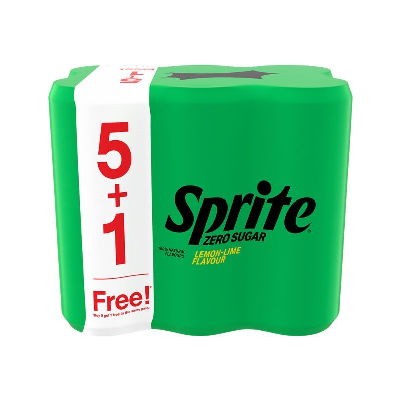 สไปรท์เครื่องดื่มอัดลมกลิ่นเลมอนไลม์สูตรไม่มีน้ำตาล 325มล แพค6 SpriteZeroSugarLemon325mlPack [8851959632390 ]