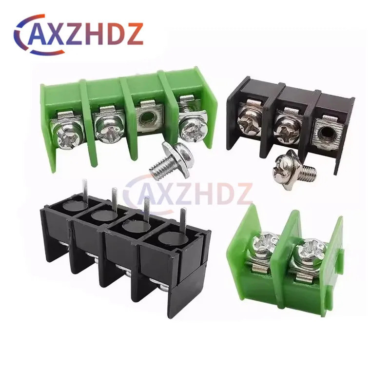10PCS 7.62 มม.2P 3P 4P 300V 20A MG/KF7.62 สีดํา/สีเขียวสีสกรู Terminal Block Connector 7.62 มม.Pitch