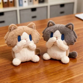 พวงกุญแจตุ๊กตาแมว ตุ๊กตาห้อยกระเป๋า 13CM แมวน่ารัก ตุ๊กตาผ้านุ่ม ของขวัญสำหรับผู้หญิง ของขวัญวันเกิด