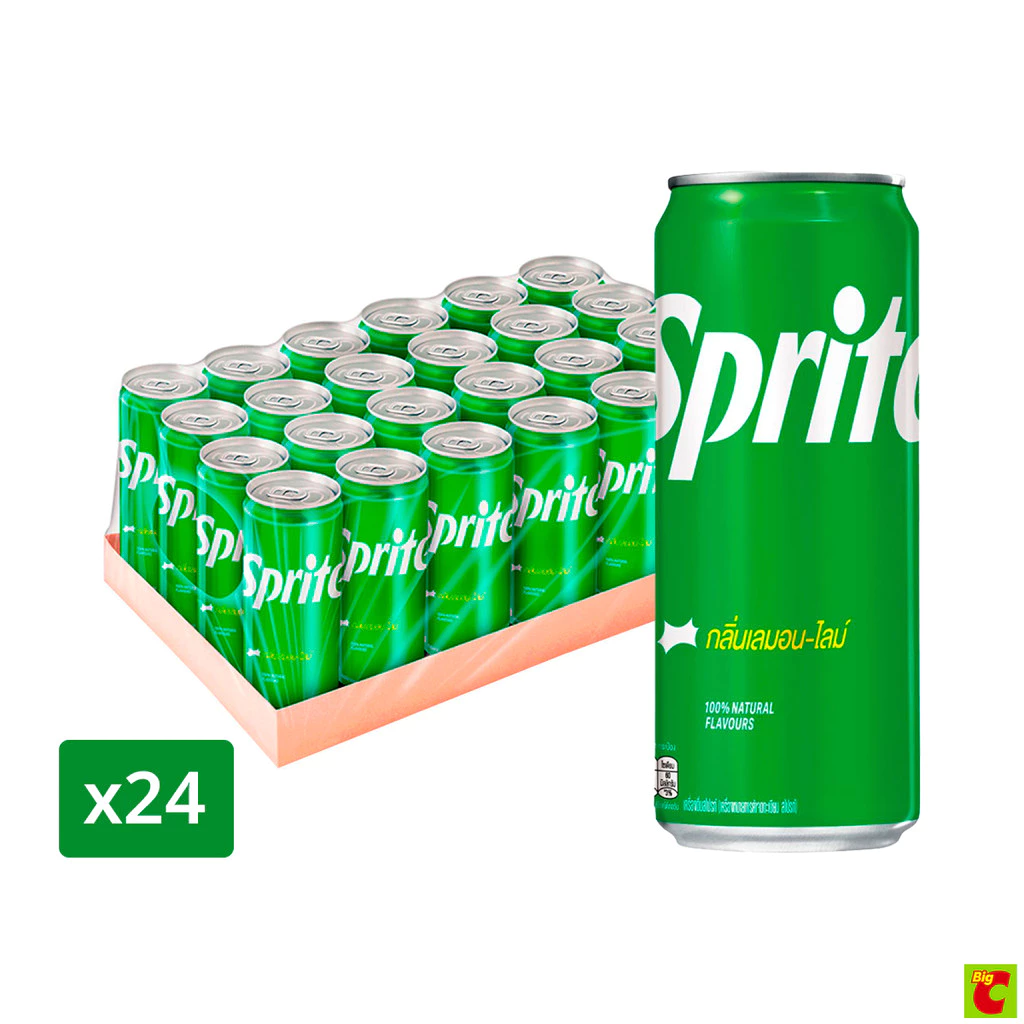 สไปรท์ น้ำอัดลม 325 มล. x 24 ชิ้น