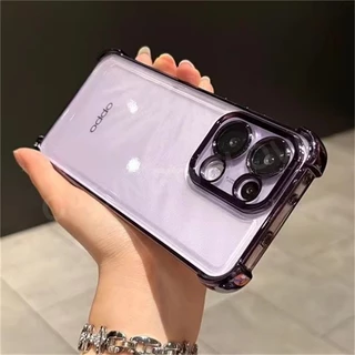 เคสโทรศัพท์ สำหรับรุ่น Oppo Reno16 Reno16F Reno16Pro 5G 2026 เคส หรูหรา ขอบสี เงา กันกล้อง กันกระแทกมุม 021