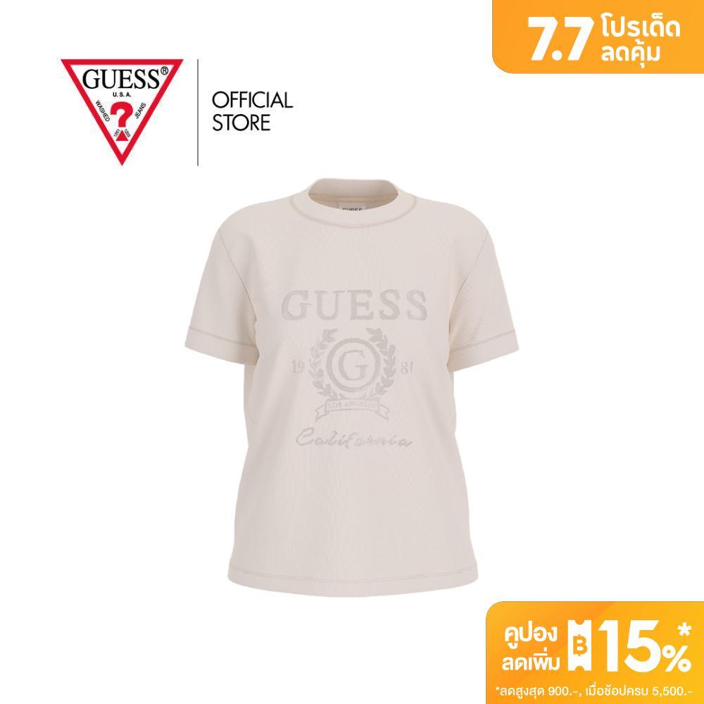 GUESS เสื้อยืดผู้หญิง รุ่น W6RI31J1314 สีขาว