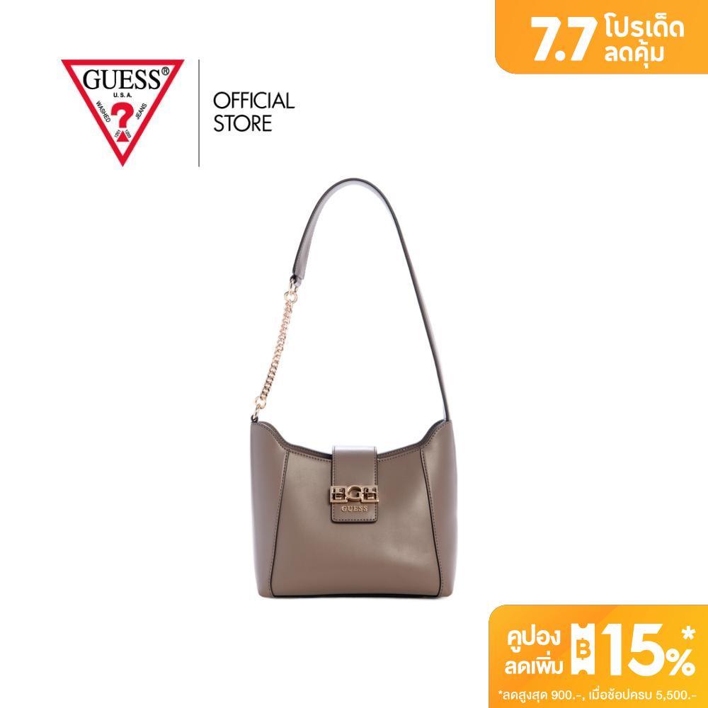GUESS กระเป๋า รุ่น VG989101 JANE HOBO SHOULDER BAG สีน้ำตาลอมเทา