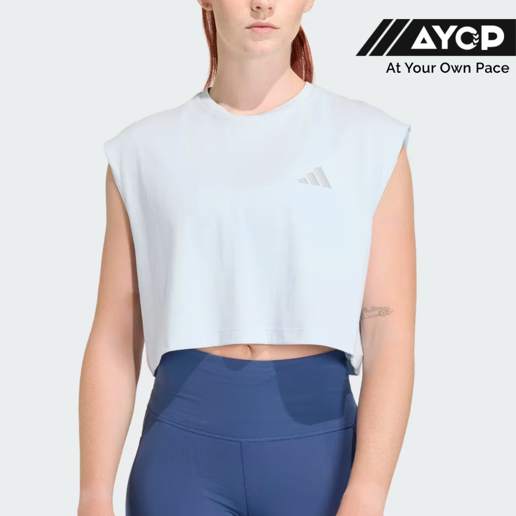 เสื้อครอป Adidas Adi365 Running Essentials - Crystal Sky