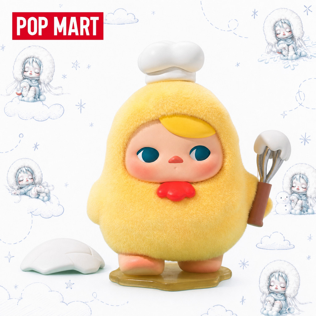 [ลับ] POPMART PUCKY PUCKY Egg Egg Bean Series ของขวัญตกแต่งกล่องลึกลับ
