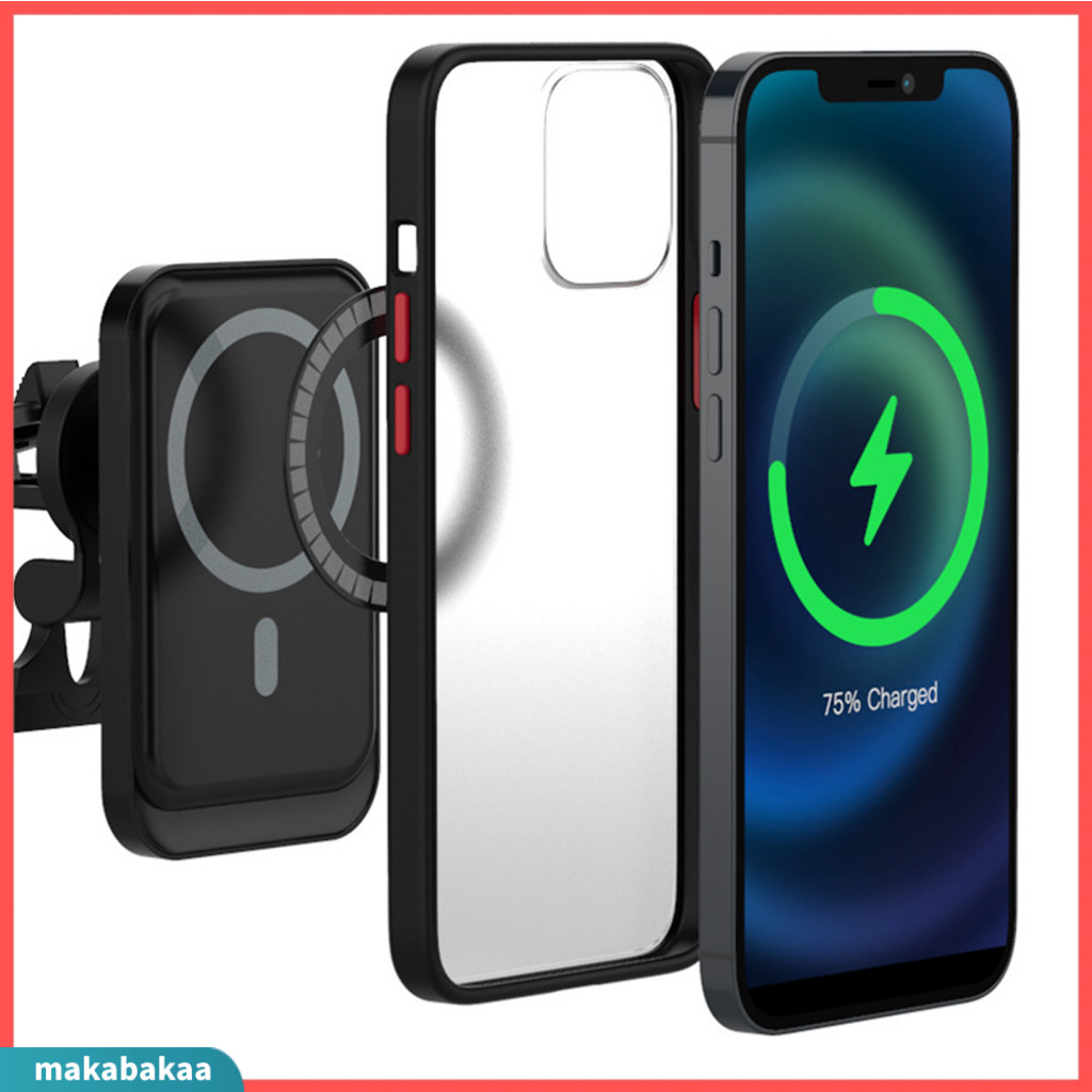 [makabakaa] การจัดตําแหน่งที่แม่นยํา Ultra-thin Stable Safe Magnet Ring Universal Wireless Charging 