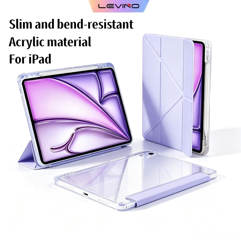 เคส iPad อะคริลิคแข็งโปร่งใส สําหรับเคส iPad 11 พร้อมที่วางปากกา ฝาครอบแท็บเล็ต