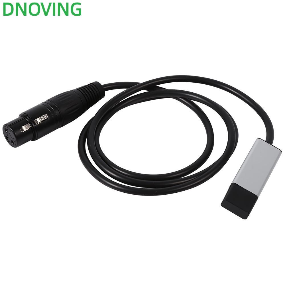 อินเทอร์เฟซ DNOVING USB to DMX, อะแดปเตอร์ USB to DMX สีดําขนาดเล็ก, ทนทาน 1 ม. / 39.37 นิ้ว DMX512 