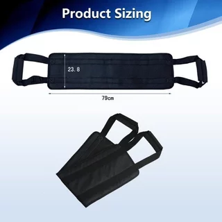 ผู้ป่วย Transfer Belt Bedridden Lift Sling Non Slip Dual Handle Oxford ผ้าผู้สูงอายุ Mobility