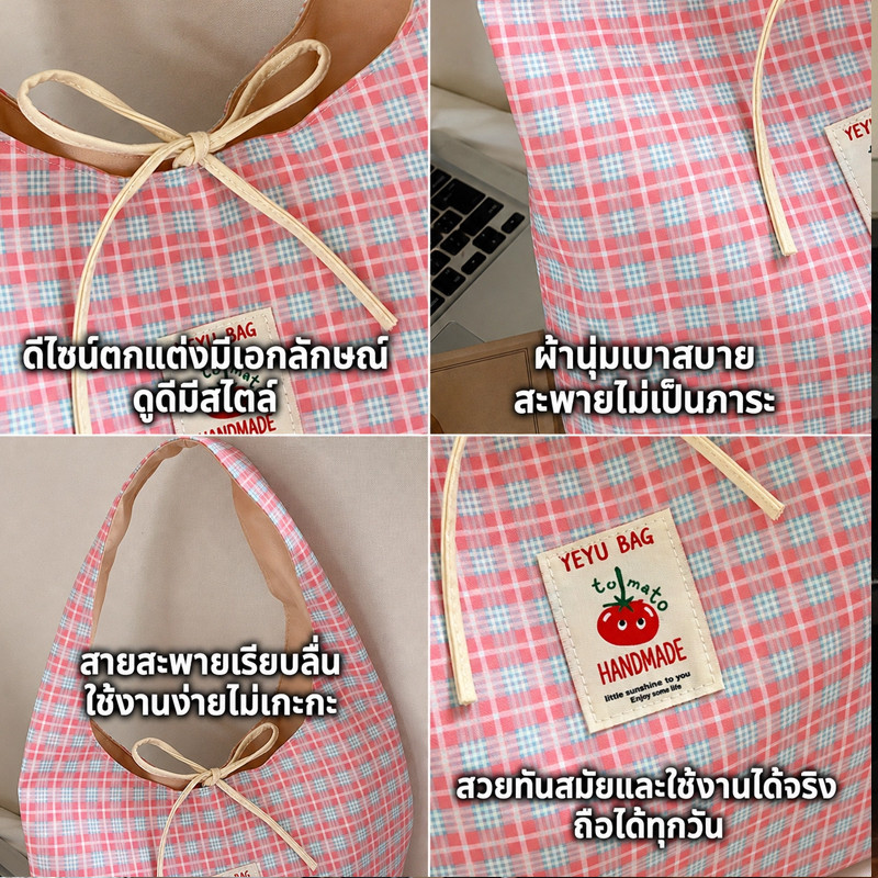 COD กระเป๋าสะพาย กระเป๋าสะพายผ้าใบ ความจุสูง รูปแบบกา รูปที่ 5