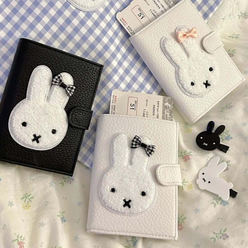 Miffy Card Bag Wallet Three-in-One Rabbit Miffy Key Bag Storage Document Bag Multifunctional Portabl