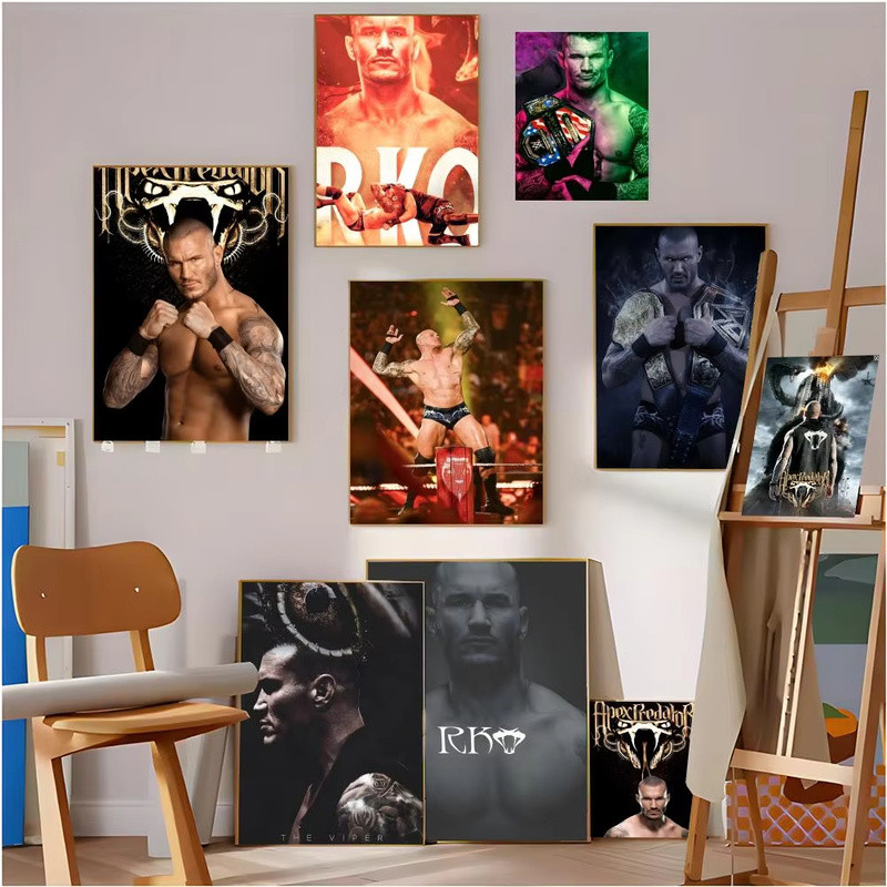 Ruthless Randy Ortons โปสเตอร์โปสเตอร์ความงามและ Wall Art Retro Home Room Cafe Club Dorm Decor