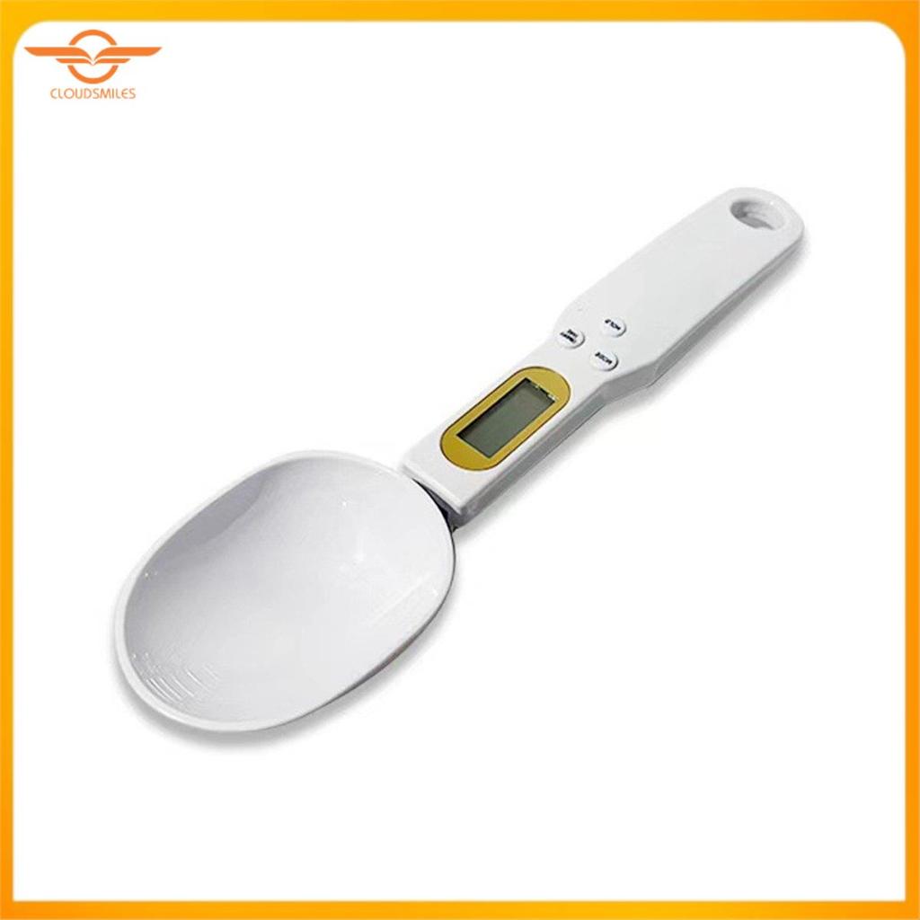 [CloudsMiles] Spoon Scale Portable Handheld Scale Coffee Called High - Kitchen Scale 1 ชิ้นสีขาว