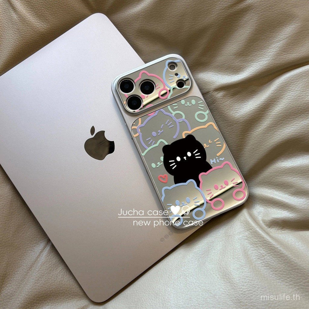 เคสโทรศัพท์สําหรับ Samsung S26 ULTRA Corning Mirror Caseสะท้อนแสงSlimน่ารักความงามเกาหลีอินเทรนด์ปกแมว
