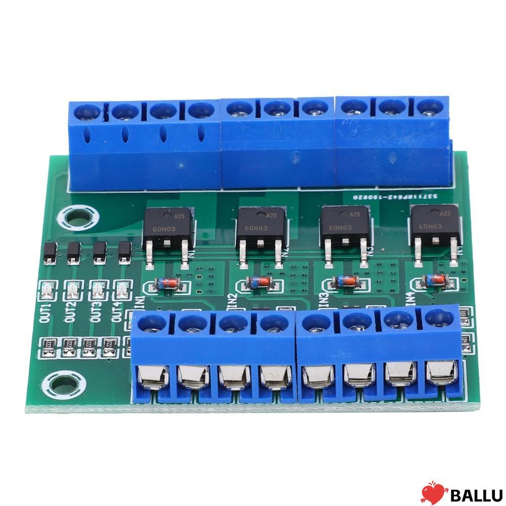 BALLU 4‐Way MOS Tube Module, 0 ~ 1KHZ YYNMOS-4 Field Effect Tube Module, Electronic Circuit 4-Channe