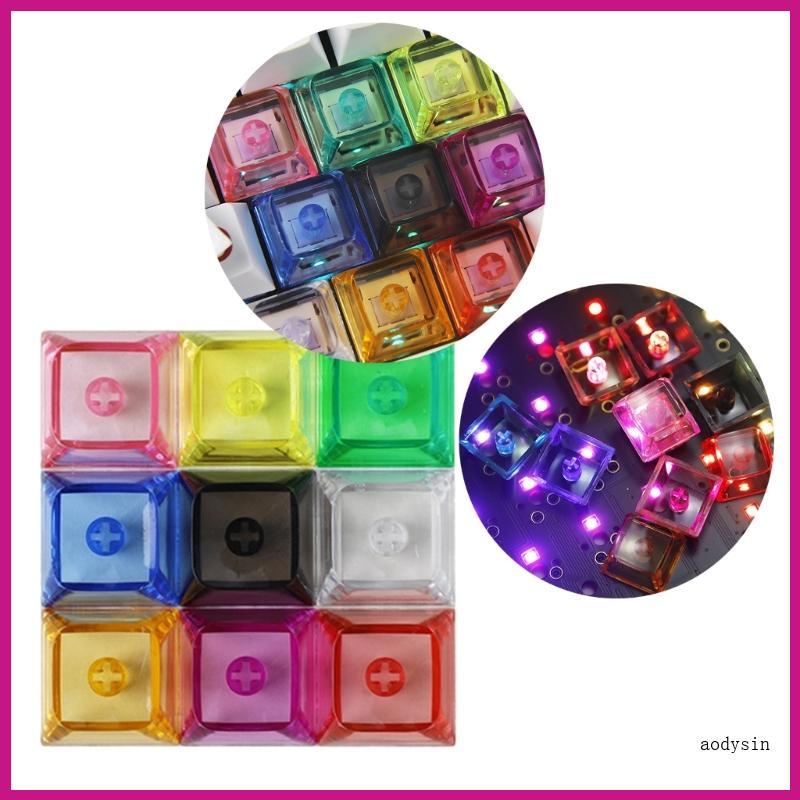 (ส่วนลดสูง)aodysin.th 10 ชิ้น XDA2 Keycaps 1U หลายสี 9 3 มม.ปุ่มกดสําหรับเล่นเกมคีย์บอร์ดแบบกลไก Key