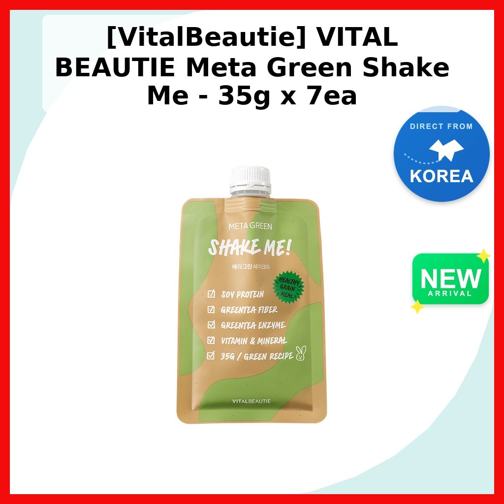 [VitalBeautie] VITAL BEAUTIE Meta Green Shake Me - 35g x 7ea / Korean Weight Management by Geaceboba