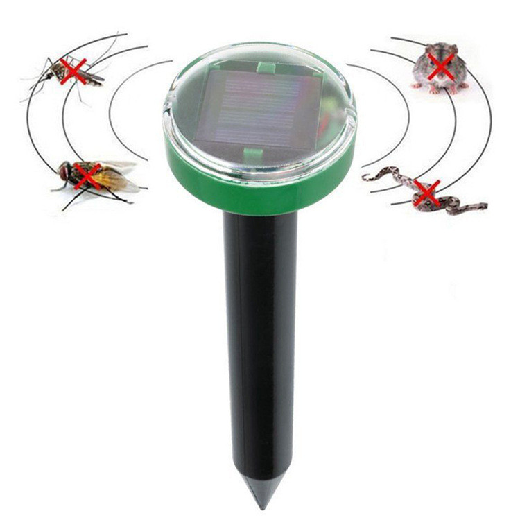 Solar-powered mouse repellent, ultrasonic electronic snake repellent, lawn insect repellent, multifu