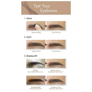 Cathy Doll Real Brow 4D Tattoo Tint 2g เคที่ดอลล์ ปากกาเขียนคิ้ว แบบทินท์ ติดทน กันน้ำ กันเหงื่อ