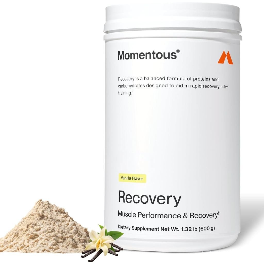 Momentous Recoery Grass-Fed Whey Protein Powder - 20 g Post-Workout Whey Isolate Protein - NSF Certi