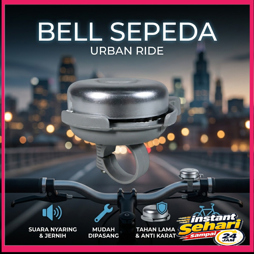 TaffiSPORT แตรจักรยานโลหะ Universal Fit Extra Loud 85dB - GL-05 - 7RSE40GY