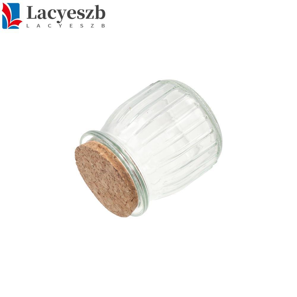 LACYESZB ขวดแก้วพุดดิ้ง, พร้อมฝาปิดขวดโยเกิร์ตโปร่งใส,ขวดอวยพรแก้ว 100/150/200ml มินิมูสดื่มเยลลี่