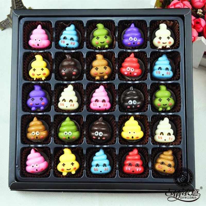 ของขวัญวันเกิดตลกตลกช็อคโกแลตทําด้วยมือ Tricky Poop Poop Eatable Influencer Spoof Poop Zero 7.14L