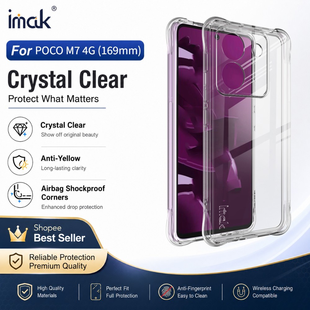 เคส สำหรับ POCO M7 Pro 4G M7 Pro 5G โปร่งใส กันกระแทก ป้องกันกล้อง CA0002