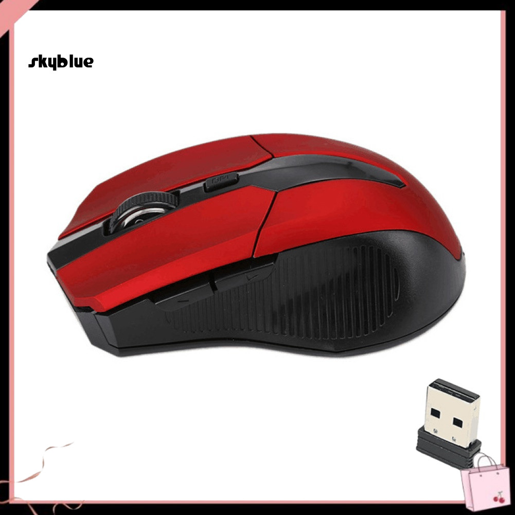[Sy] 24GHz 1600 DPI เมาส์ออปติคอลไร้สายตามหลักสรีรศาสตร์ USB 20 ตัวรับสัญญาณสําหรับแล็ปท็อปพีซี