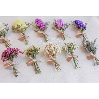 JPCraft🌻-พร้อมส่ง-ช่อดอกไม้แห้ง ไซส์มินิ ช่อดอกไม้จิ๋ว พร้อมป้ายเเทกน่ารักๆ(ขั้นต่ำ3ช่อ)(FM1)