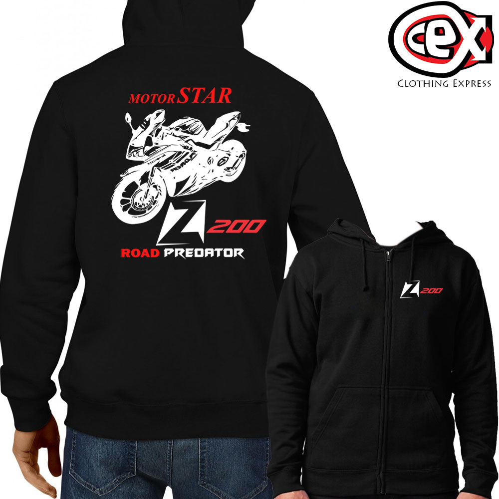 Motorstar Z200s Z200x เสื้อแจ็คเก็ตมีฮู้ดมีซิป