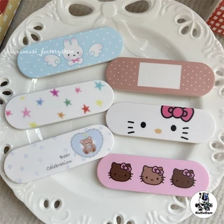 แฟชั่นน่ารัก Kitty Puppy ลูกแมว Aid วงเล็บพับวางกลับติดแบบพกพา Push-pull Stand น่ารัก Band โทรศัพท์มือถือสนับสนุนผู้ถือ