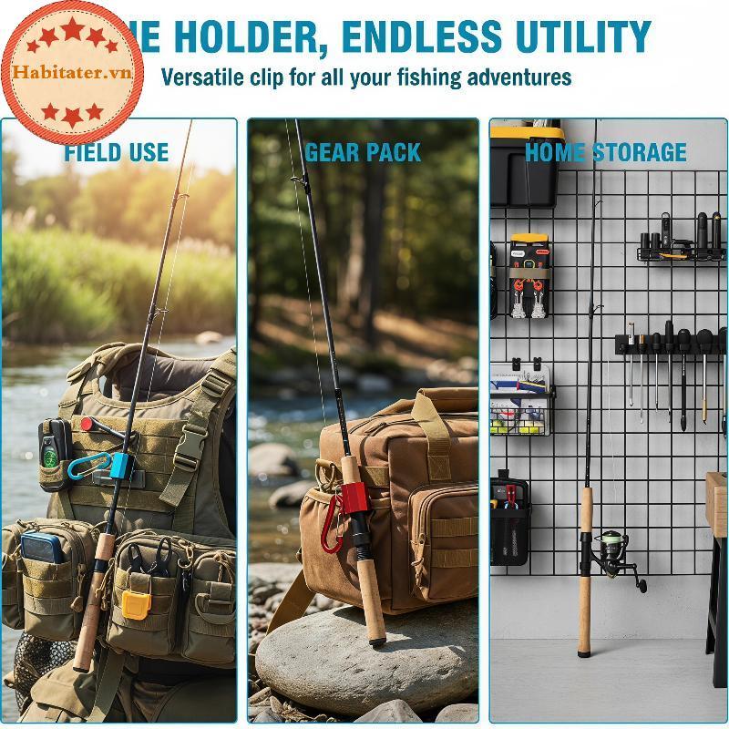 TATER เรือ Kayak Fishing Rod Holder อลูมิเนียมแบบพกพา BFS Lure Tale สําหรับ Offshore Sea ตกปลาน้ําเค