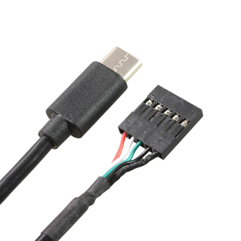 แชสซีแหล่งจ่ายไฟสายไฟเมนบอร์ด 5P Dupont 2.54 Pin 5 Pin usb to typec โทรศัพท์มือถือ Android micro usb